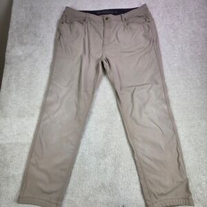 Western Rise Men's Khaki Chinos Pants Size 40x30 Straight Let ‎ Flaws